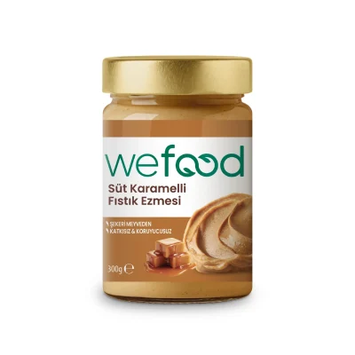 Wefood Süt Karamelli Fıstık Ezmesi 300gr