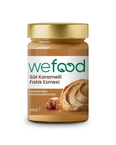 Wefood Süt Karamelli Fıstık Ezmesi 300gr