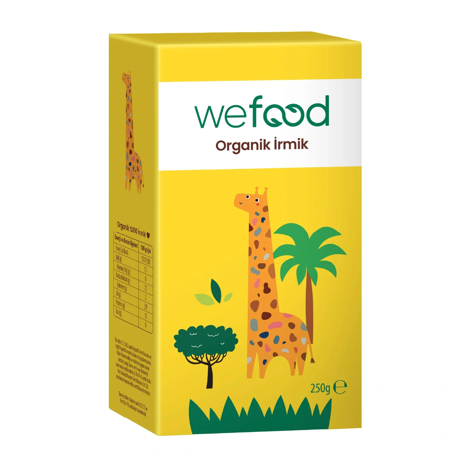 Wefood Organik İrmik 250g