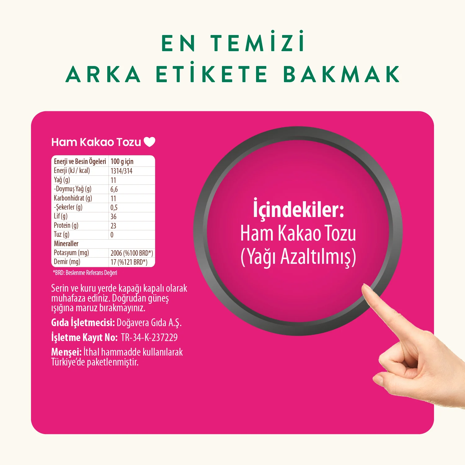 Wefood Ham Kakao Tozu 140gr - Görsel 6