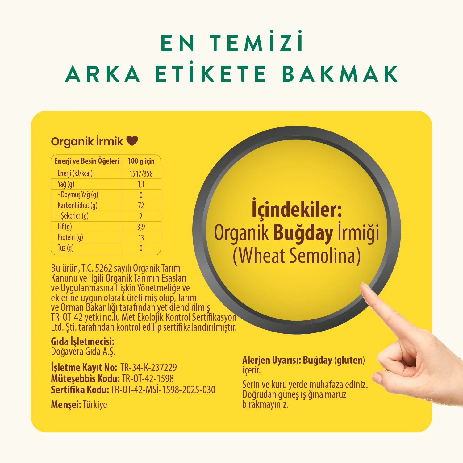 Wefood Organik İrmik 250g - Görsel 2