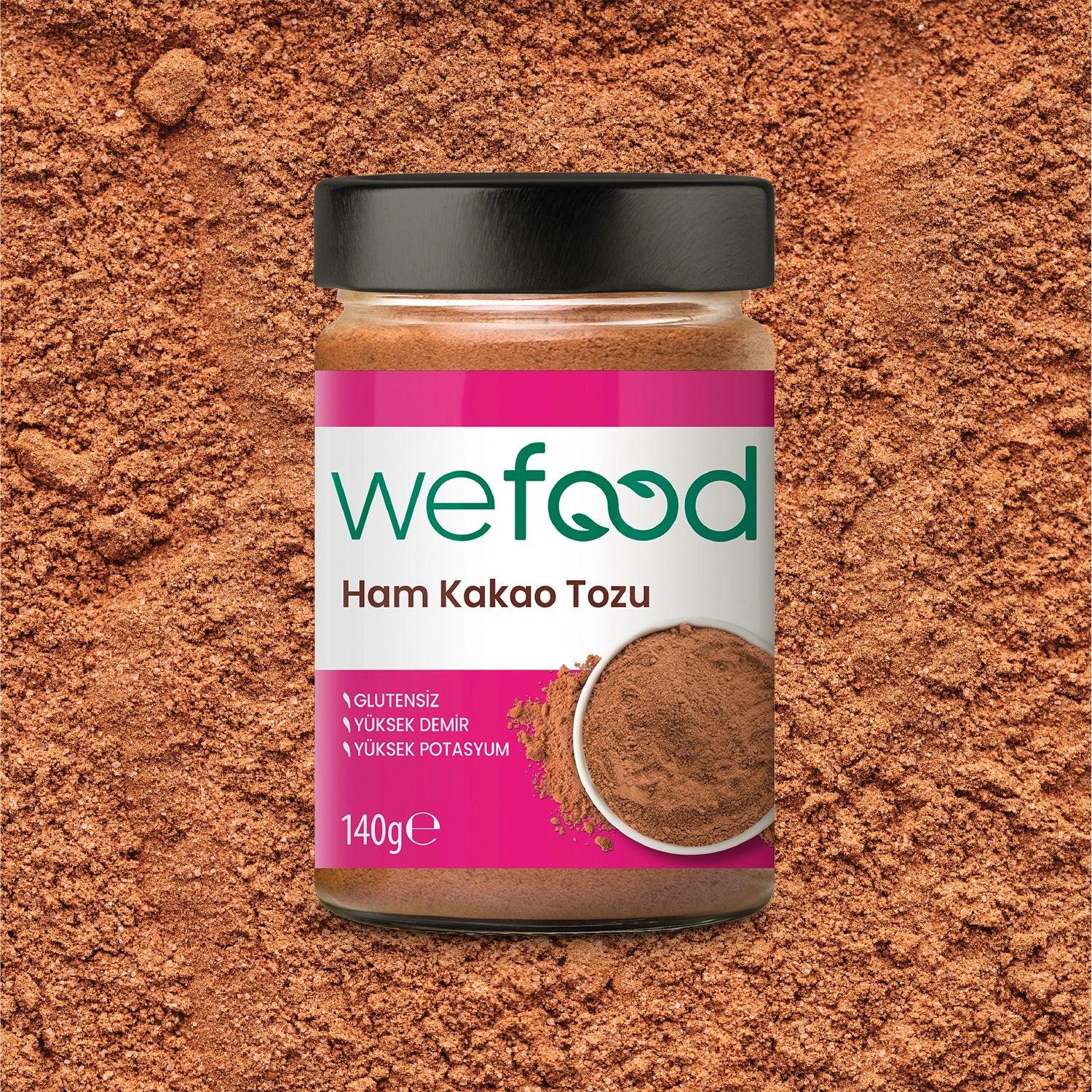 Wefood Ham Kakao Tozu 140gr - Görsel 2