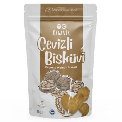 Og Natural Organik Cevizli Bisküvi 65gr