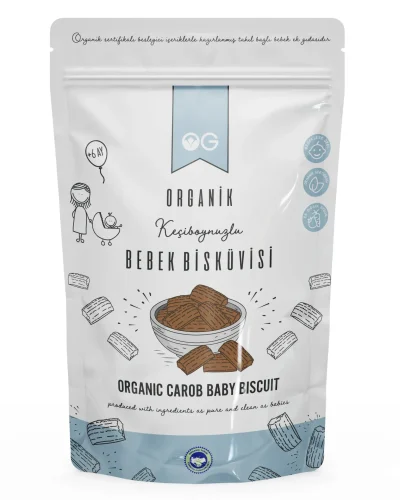 Og Natural Organik Keçiboynuzlu Bebek Bisküvisi 150gr(+6 Ay)