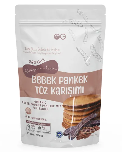 Og Natural Organik Keçiboynuzu Unlu Bebek Pankek Toz Karışımı 300gr