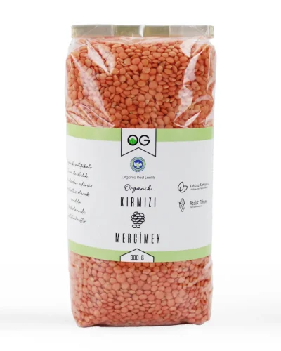 Og Natural Organik Kırmızı Mercimek 900gr
