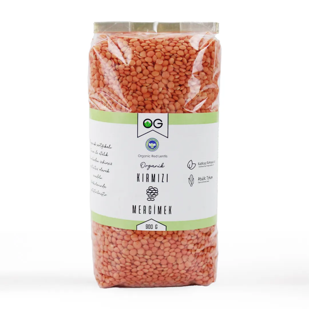 Og Natural Organik Kırmızı Mercimek 900gr