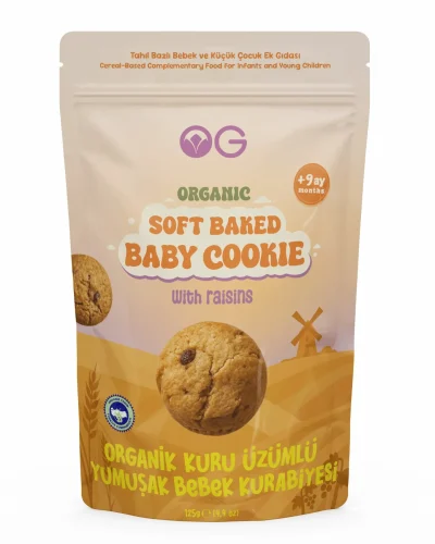 Og Natural Organik Yumuşak Bebek Kurabiyesi 125gr